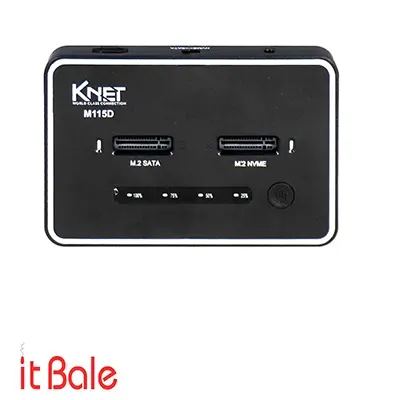 داک هارد SATA و M.2 NVMe کی نت K-M115D